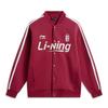Li Ning Sports Life Collection Baseball Jacket Unisex Bicycle Red AWDV371-6