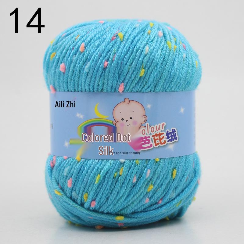 Velvet Milk Cotton Yarn Ball for Infant Sweaters & Crochet Shoes DIY Kit