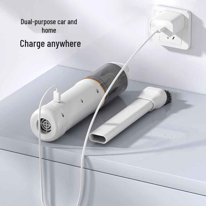 Portable Wireless Charging Car Vacuum Cleaner – Mini Handheld for Home and Auto Use