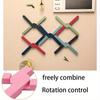 Silicone X Shaped Heat Resistant Pad Foldable Non-Slip Pot Pan Mat Table Placemat Dish Plate Cross Holder Coaster Kitchen