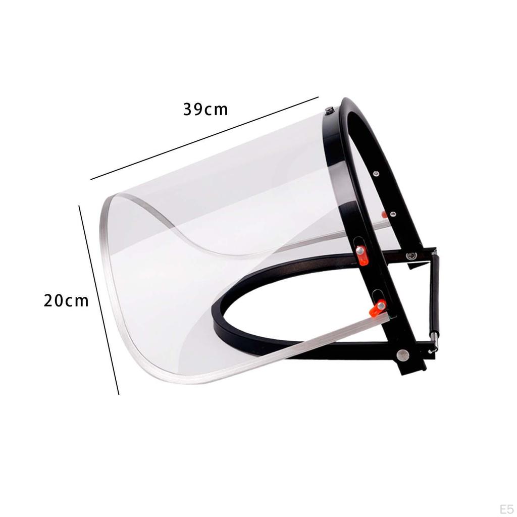 Face Shield Aluminum Bracket for Hard Hat Accessories Sturdy Flip up and Down Clear Screen Replaces