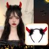 Wefitfix Halloween Teufelskopf-Haarreif, Halloween Cosplay Requisite für Damen und Kinder, Leicht mit Kostümen zu kombinieren, Halloween Kostüm, Halloween Haare