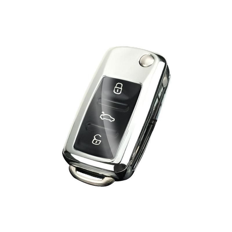 Skládací pouzdro na klíč od auta Volkswagen - Měkký TPU ochranný obal