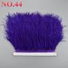 10Meters/Lot Ostrich Feathers On Ribbon Tape 10-15Cm  Feather Trim Boa For Clothes Sewing Fringe Diy Wedding Decoration