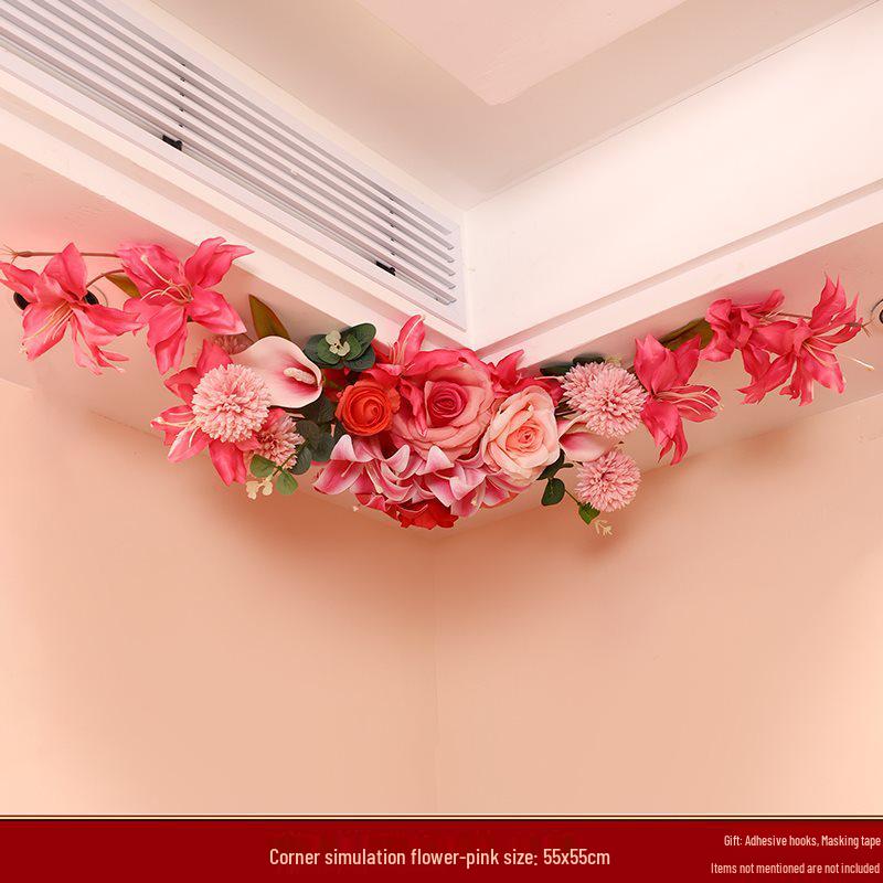 

Wedding Decoration Set: Double Happiness Door & Bedroom Wreath for Bride and Groom