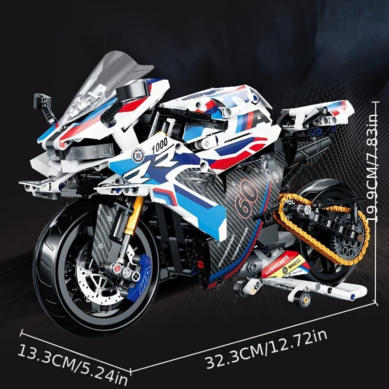 1/8 Motorcycle Building Blocks Set Super Motorbike Model Kit Technical Racing Kids Assembled Toys Gifts for Boys and Girls