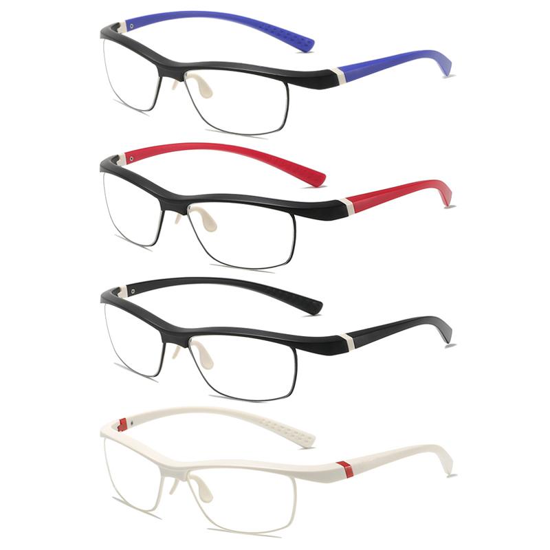 TR90 Sports Reading Glasses 0 To+4 0 Anti Slip Eyeglass Legs Half Frame Business Eyewear Lightweight Durable