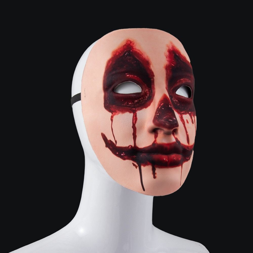 Blood Rose Flower Crown Ghost Cosplay Accessories Hair Hoop with Veil  for Women