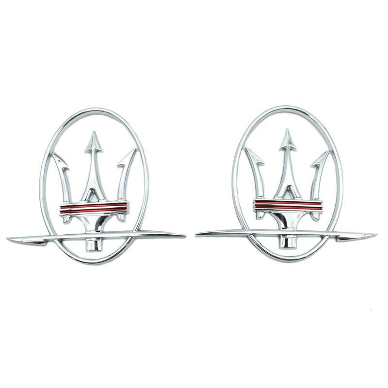 Car Sticker For Tesla Model3 Y S XMaserati Granturismo Quattroporte GTS Ghibli Levante GT Logo Car Emblem Badge Styling Stickers