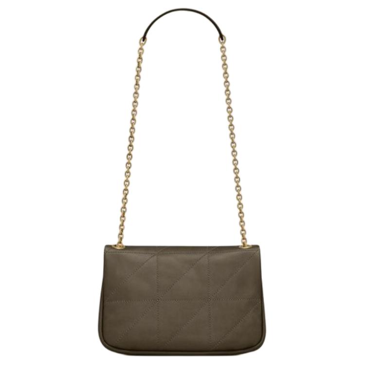 Saint Laurent Ysl Jamie 4.3 Metallic Logo Quilted Lambskin Crossbody Shoulder Bag Women Bags Light-Musk 766754-AAB32-3212