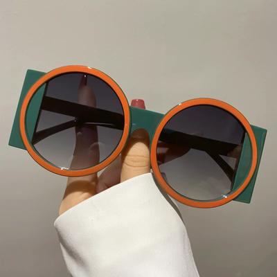 Persönlichkeit Retro Sonnenbrille Zwei Runde Reise Street Shot Trendy Urlaub Party Sonnenbrille Strand Frauen Männer Mode Brille