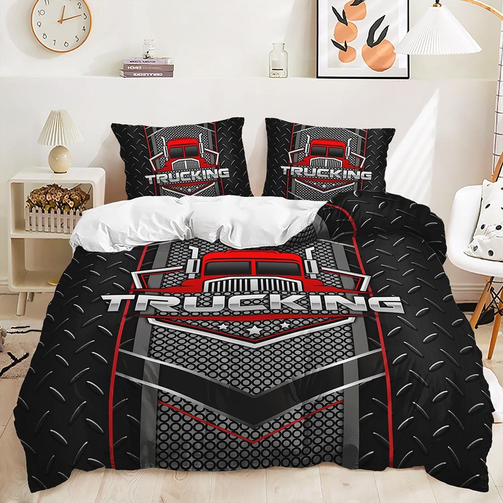 3D Printing Speed Racing Bedding Set King Queen Bed Down Duvet Cover Pillowcase 2/3pcs Men and Boys Teenagers Cover Gift