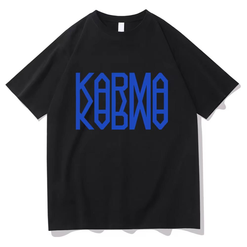 Album KARMA Tshirts 2026 New Song Ceremony Fashion Unisex/Women Clothing Unisex Cotton Short Sleeve Tops Graphic TShirt for Lover
