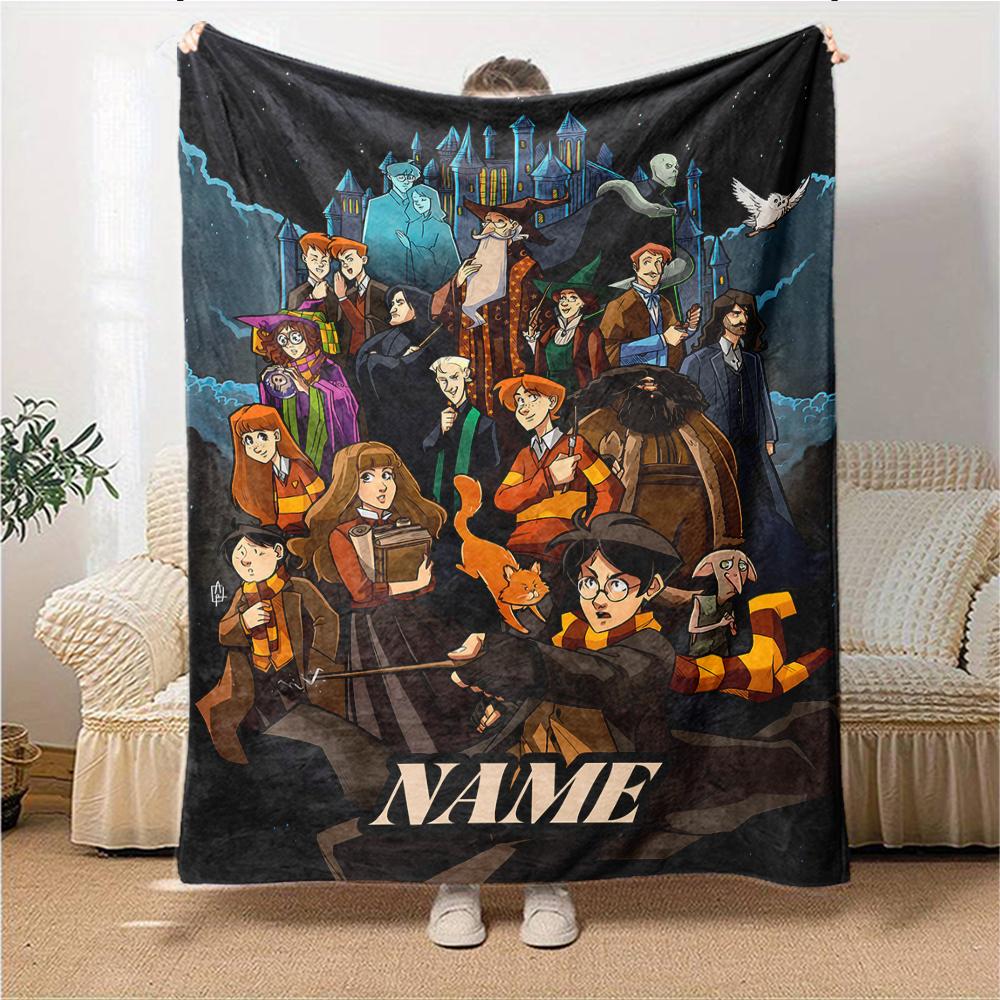 Custom Name Alien Face Close-Up Blanket for Couch & Bed, Plush Cozy Fuzzy Blanket Super Soft & Warm Blankets for Fall and Winter. 090880