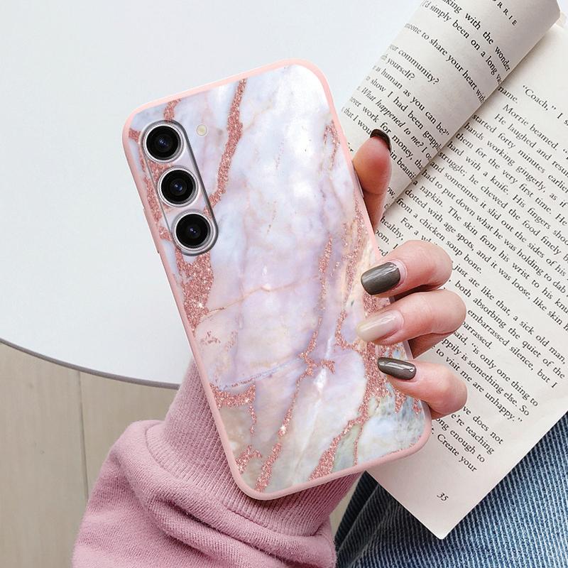 Case For Samsung A55 5G Back Cover Protective Silicone Funda Fashion Marble Stone Texture Coque For Samsung Galaxy A54 A56 Capa