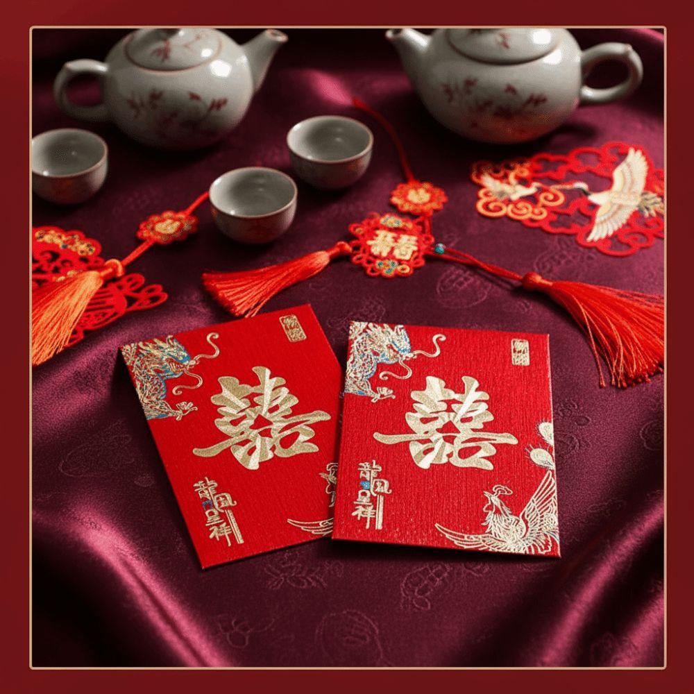 80Pcs Mini Luck Money Bag Traditional Money Pocket Wedding Pocket Hongbao  Spring Festival