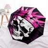 1pc Crown Skull Automatic Folding Umbrella - 8-Rib Compact Travel Umbrella Durable & Portable for Outdoor Use, Perfect Gift for Birthdays037