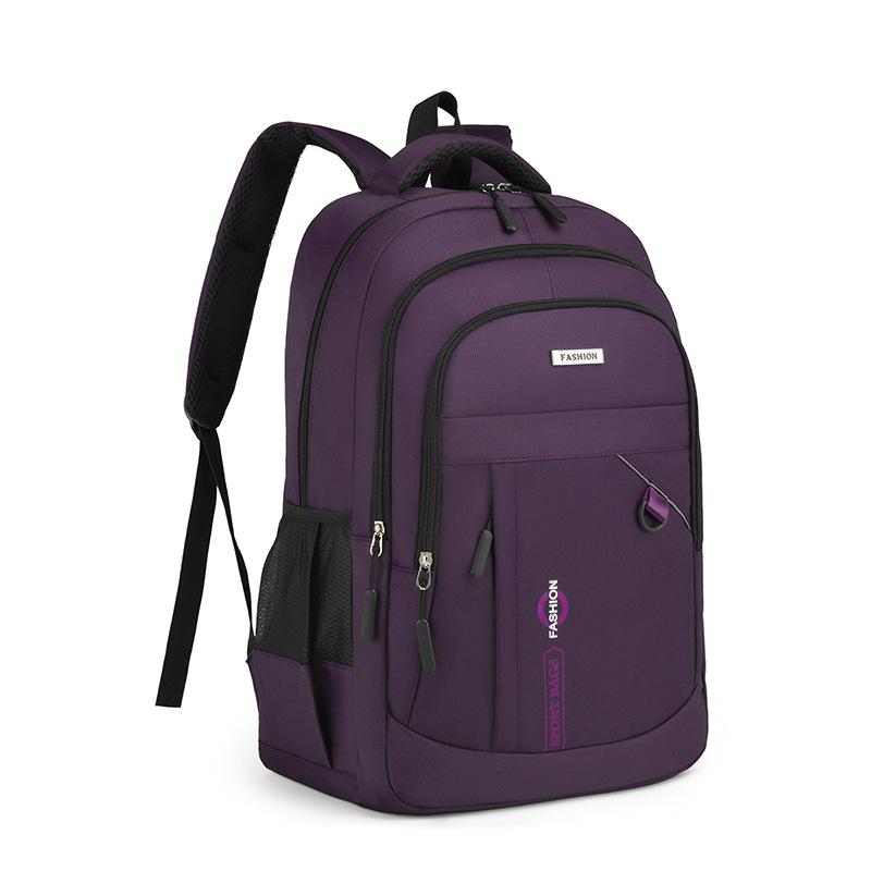 

Backpack Oxford Unisex With 16in Laptop Compartment Breathable Design For School фіолетовий