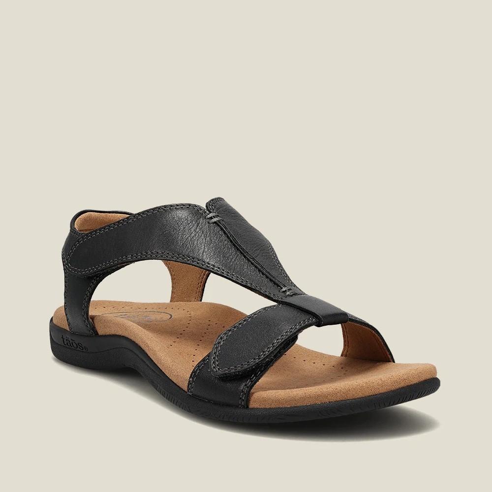 Sandals women's summer European and American flat arch massage Velcro word casual beach sandals