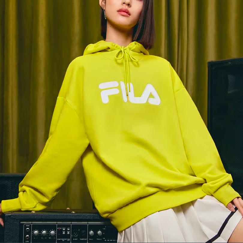 New FILA Sweatshirt Unisex Sulfur Green F51U338298F-YE