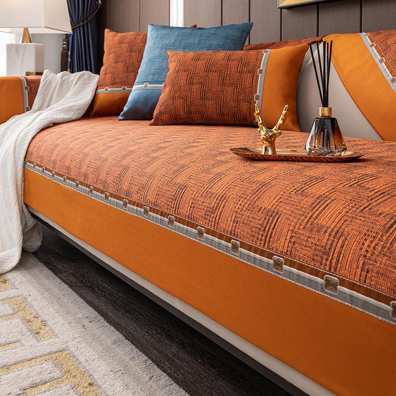 

Диван-полотенце в стиле пэчворк, простой декор для гостиной, наволочка в стиле ретро, ​​геометрическое зерно, расширенный подшивной чехол для дивана 70*70cm