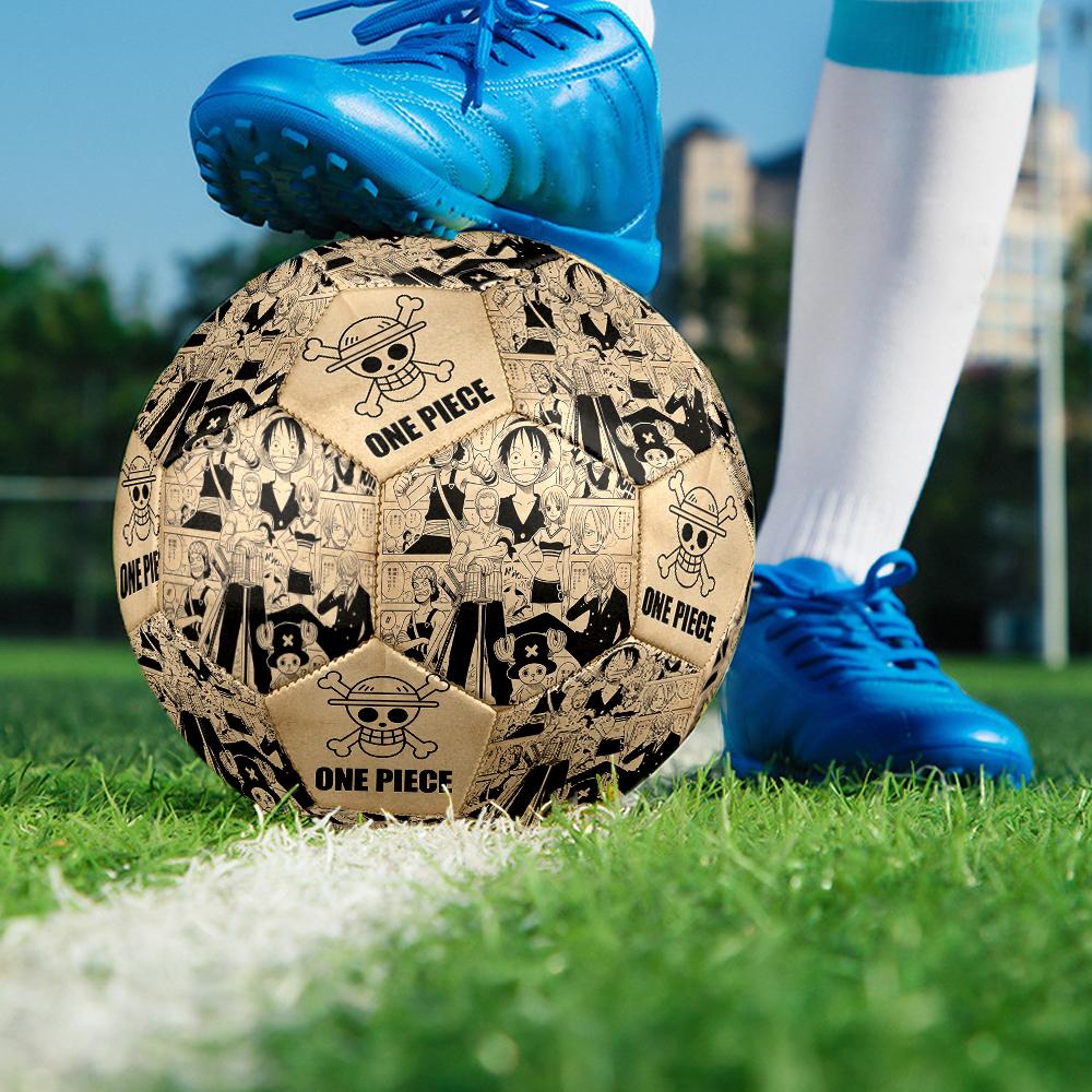 1pc One Piece Football Soccer Ball Size 5 Indoor Soccer Ball Fashion Colorful Backyard Game -Great For Sports Fans Gift HE16