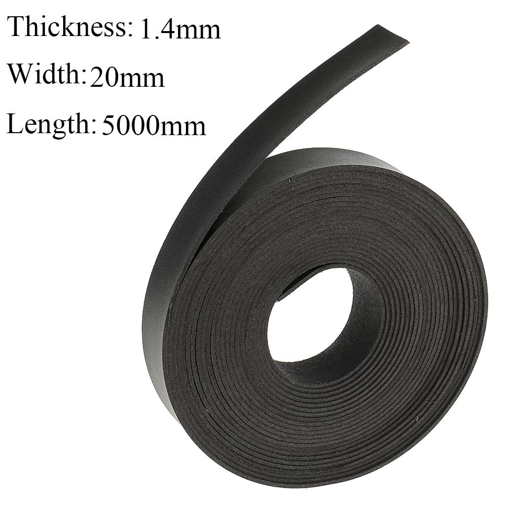 2x Leather Cord, Flat Strap, Belt Leather, Strip - 5 Meters 20mm
