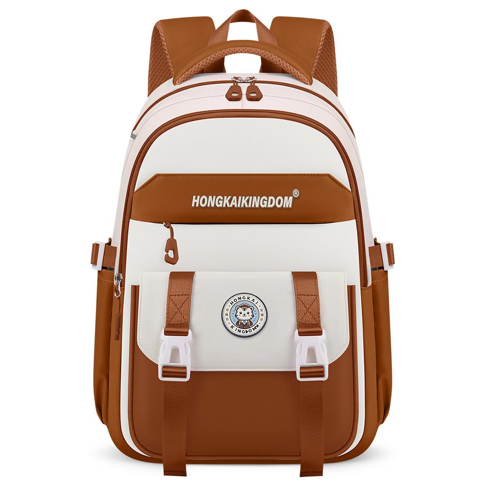 New schoolbag Ultra-light burden reduction, primary and secondary school student schoolbag, men's and women's large-capacity backpack backpack