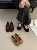 Autumn Small Single Shoes Shell Head Mary Jane Shoes New Word Belt Wear-resistant Shallow Mouth Single Shoes Ladle Shoes Soft Sole