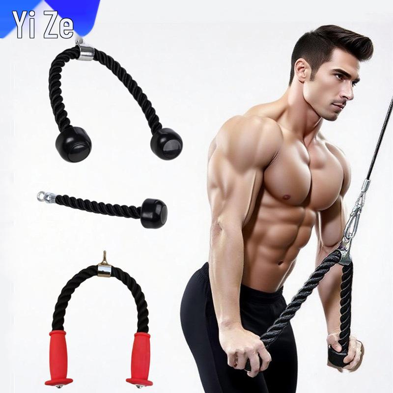 Double-Ended Triceps and Biceps Rope for Pushdowns, Curls, and High-Pulls - Gym Fitness Accessory