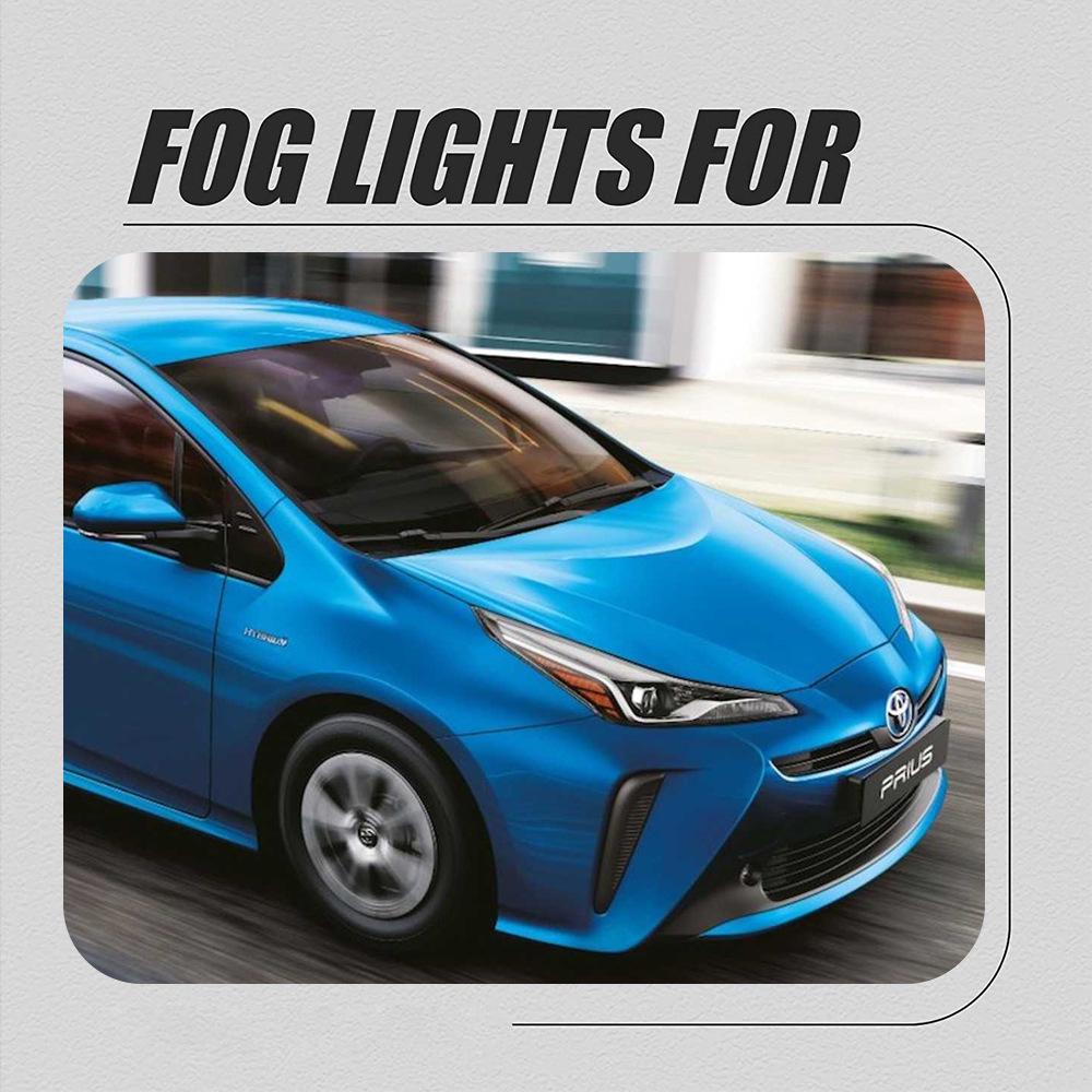 Fits Toyota Prius C 2020: Fog Light & Daytime Running Light Assembly Set