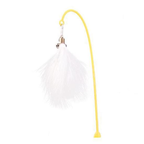 4-in-1 Interactive Cat Feather Toy for Indoor Cats Tumbler Cat Toy with Ball Track Catnip Ball Teasing Feather Kitten Exercise Toy for All Breeds