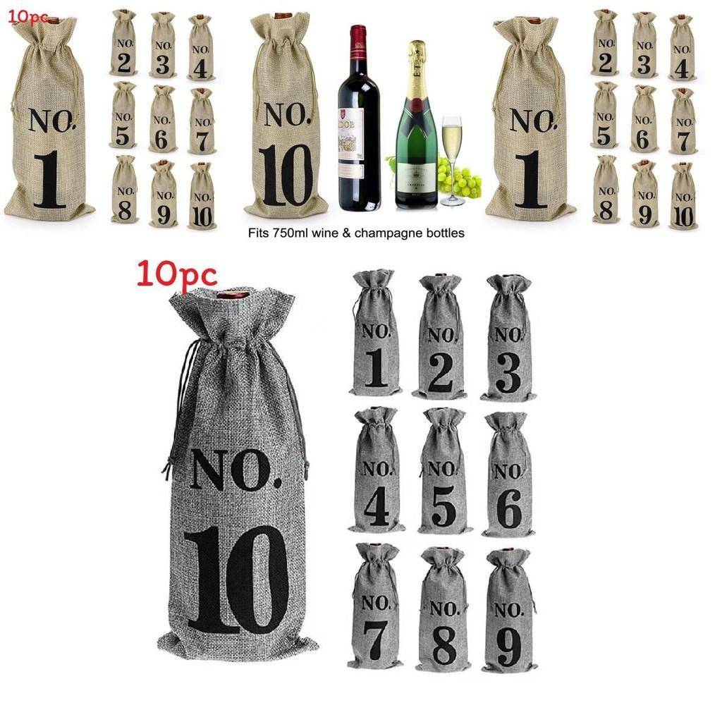 Red Wine Bottle Packaging Bag With Durable Canvas Material For Gift Wrapping And Storage