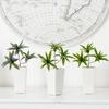 3 Fork Artificial Dracaena Fake Lily Bamboo with 3 Heads Plastic Greenery Plants for Vase Bouquets Home Office Wedding Decor