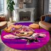 1pc Paw9 Carpet, Round Rug, Comfortable, Suitable for Entryways, Living Rooms, Office, And Bedrooms, Christmas Decoration