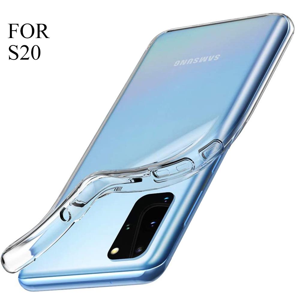 Ultra Thin Clear Silicone Case For Samsung Galaxy S23 S22 S21 S20 Ultra Plus FE Cover for Samsung Note 10 Plus 20 Ultra Funda