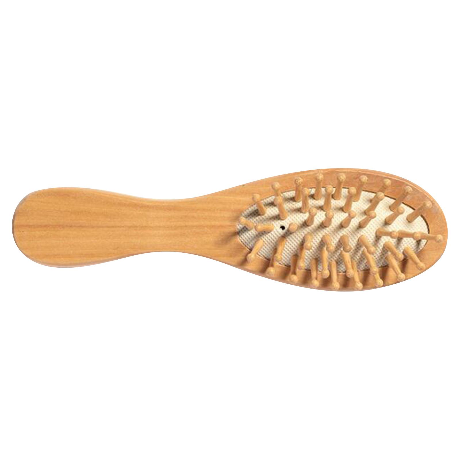 

Деревянная расческа для ухода за волосами, расческа, высококачественная, портативная, компактная и не повреждающая волосы массажная расческа One Size коричневый