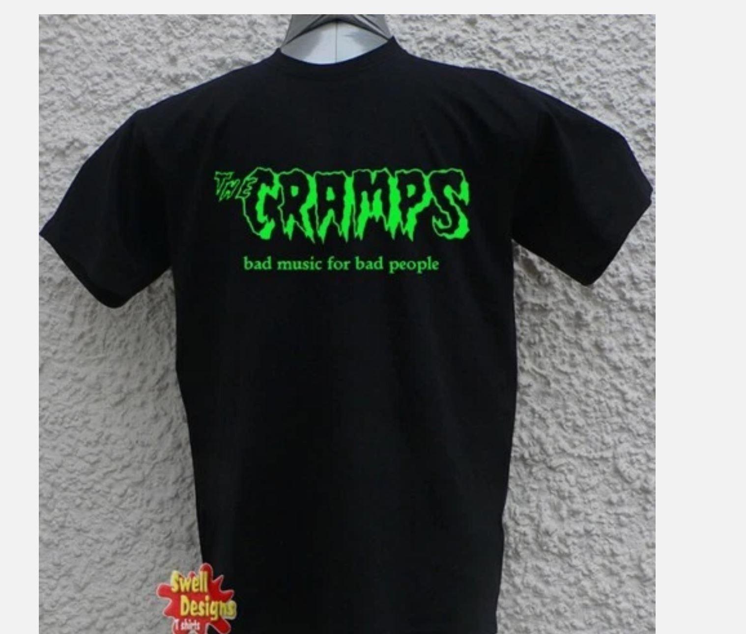 THE CRAMPS Bad Music For Bad People punk goth rock indie T Shirt ALL SIZES XXL