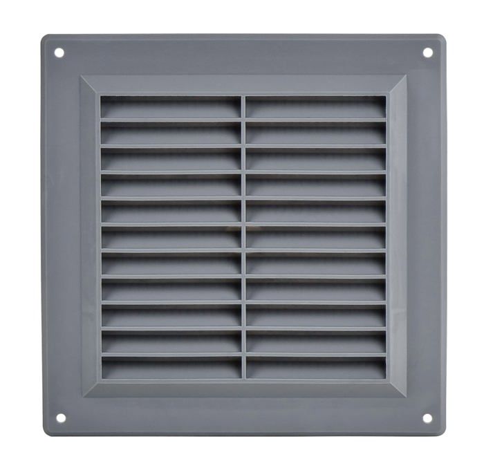 Grille d'aération - steinberg14 - 150x150 mm - plastique abs - anti-insectes - montage facile