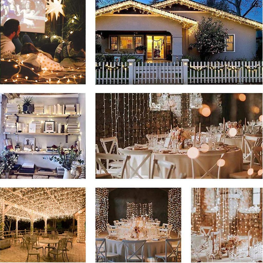 Juckier LED String 50 Christmas Tree USB Remote 8 Lighting Timer Memory Christmas Decorative Lights Lights, Bulbs, 5M, Lights, Indoor/Outdoor,