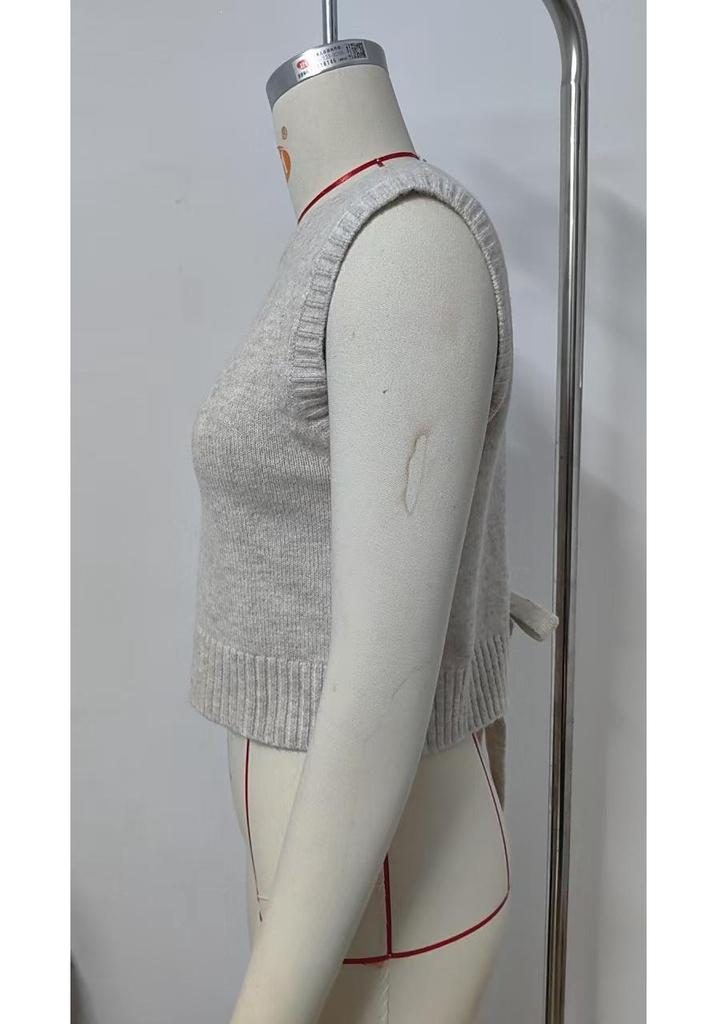 Summer Knit Back-Slit Sweater Vest - Women's New Fashion Arrivals