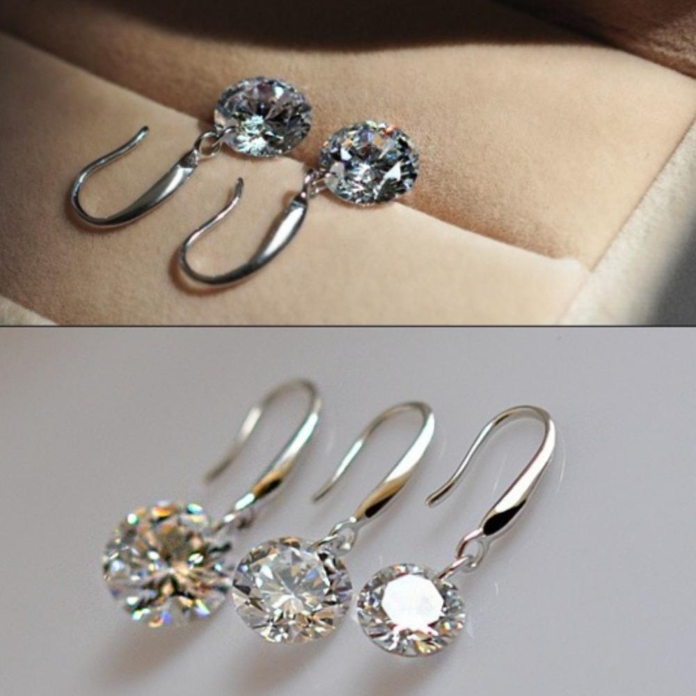 Naked Zircon Earrings Synthetic Crystal Fashion Jewelry Elegant Ear Accessories for Women