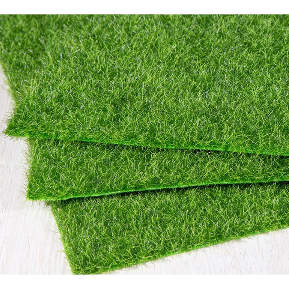DIY Garden Decor Green Artificial Turf Fake Grass Mat Plastic Grass Tiles Realistic Grass Look Low Maintenance