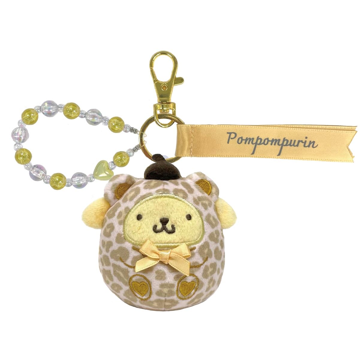 eyeup Sanrio Characters Plush Keychain Plush Toy Toy, Roly-poly (03_Pompompurin)