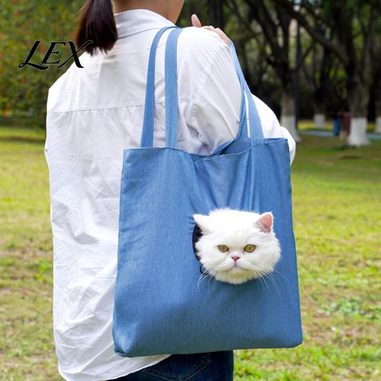 Pet Carrying Bag with Head Hole, Plush Lion Rabbit Pig Cat Breathable Canvas Tote Tote, Single Shoulder Pouch for Small Cats and Dogs Travel Accessory