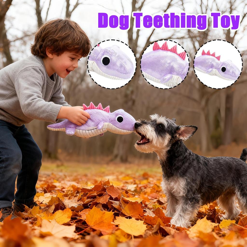 Dog Squeak Chew Toy Puppy Chewing Play Plush Interaction Small To Medium Dog Teether Toy For Garden Yard Patio Porch Deck Living