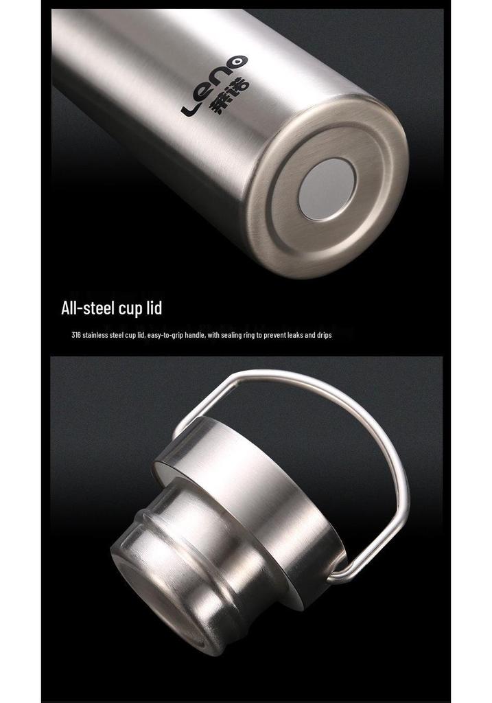 316 Stainless Steel Vacuum Insulated Sports Bottle - Double-Layer, Wide Mouth, Portable American Style