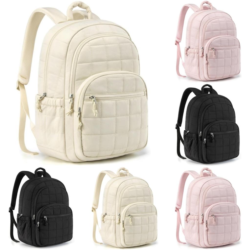 College Backpack Quilted Casual Daypack School Backpack for Teens Girls Women Students