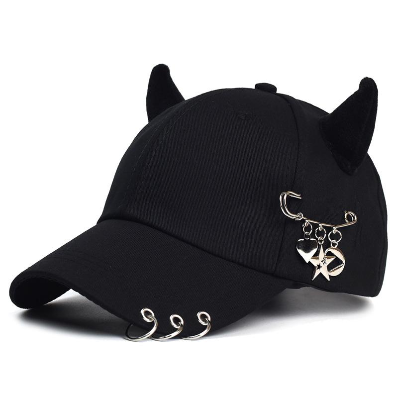 

Шляпа Женская Модная Бейсболка Шляпа с Утиным Язычком Женская Весенне-Летняя Персонализированная Бейсболка Студенческая Универсальная Мужская и Женская One Size чёрный