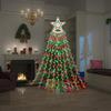 350 LED Christmas Decorations Star String Lights Waterproof Waterfall StarLights 8 Light Modes Remote & Timer,Waterproof Seasonal Lighting Decor for